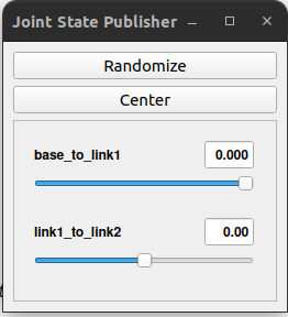 Joint state publisher gui