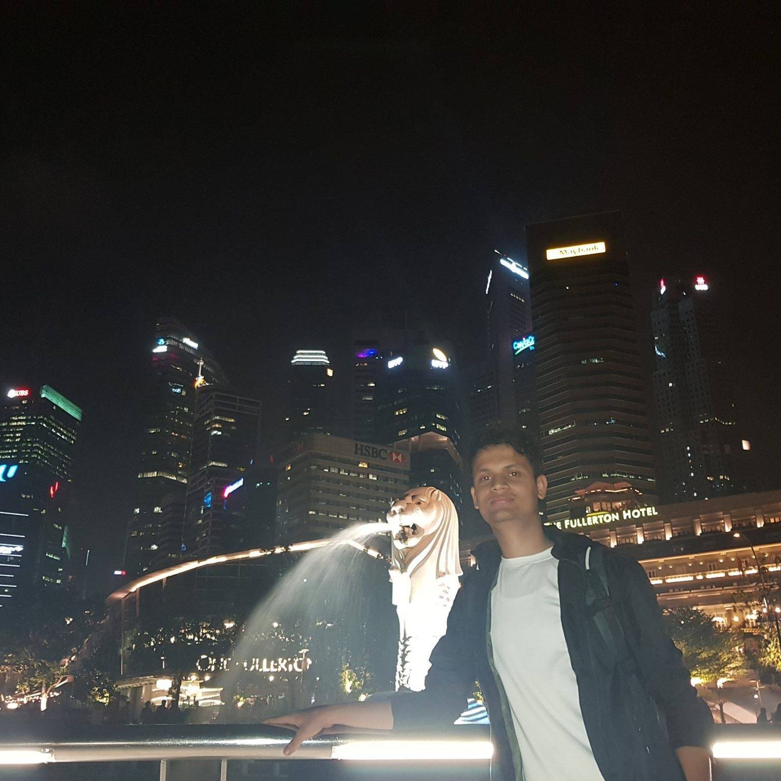 Abhish Khanal in Singapore