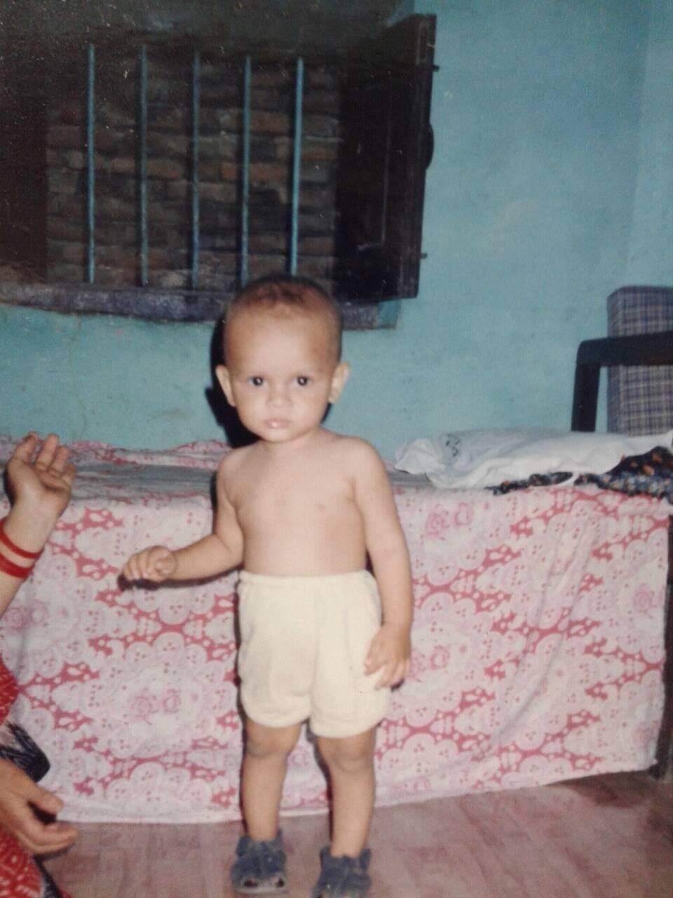 Abhish Khanal when toddler